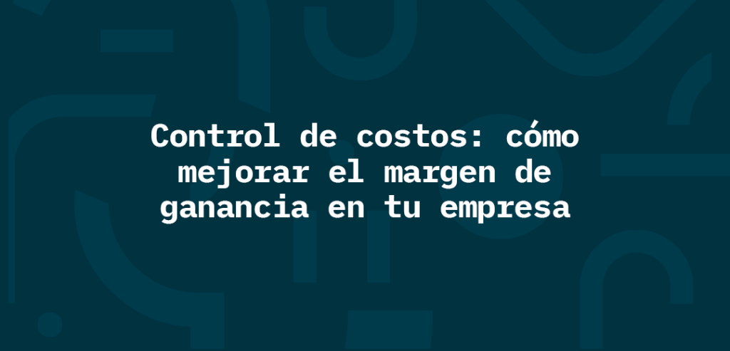 Control de costos